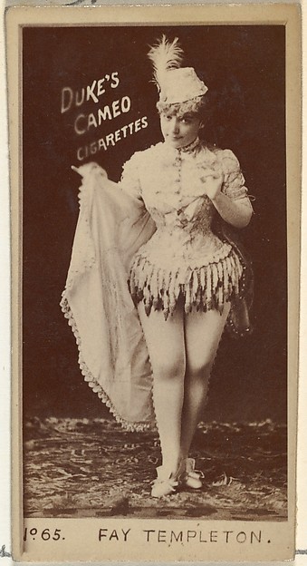 W. Duke, Sons & Co., Card Number 65, Fay Templeton, from the Actors and Actresses series (N145-4) issued by Duke Sons & Co. to promote Cameo Cigarettes