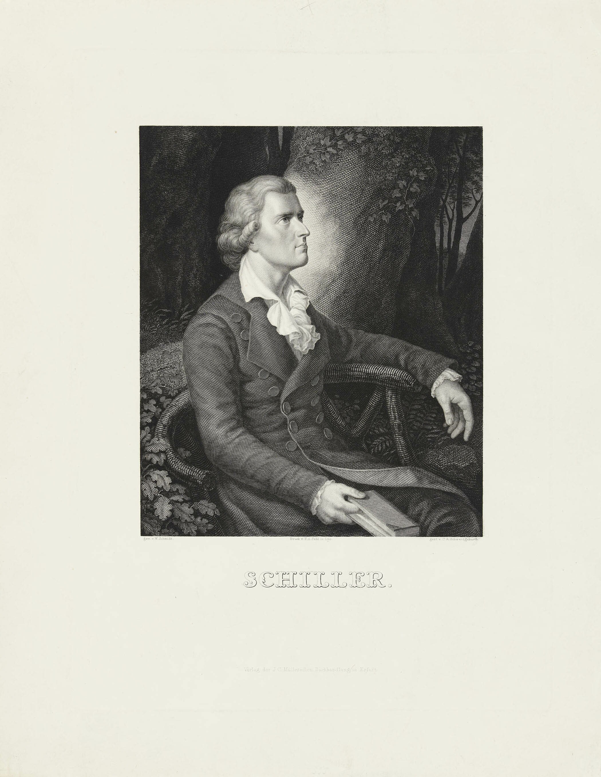 Carl August Schwerdgeburth, Bildnis Friedrich Schiller