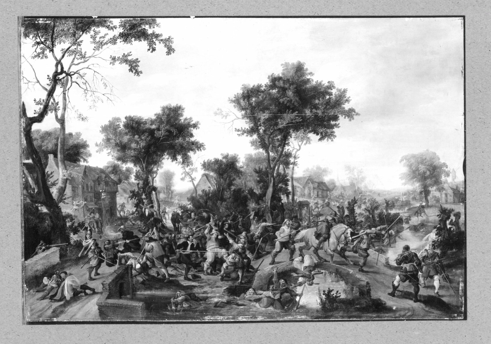 Peter Snayers, a fight in a village ?