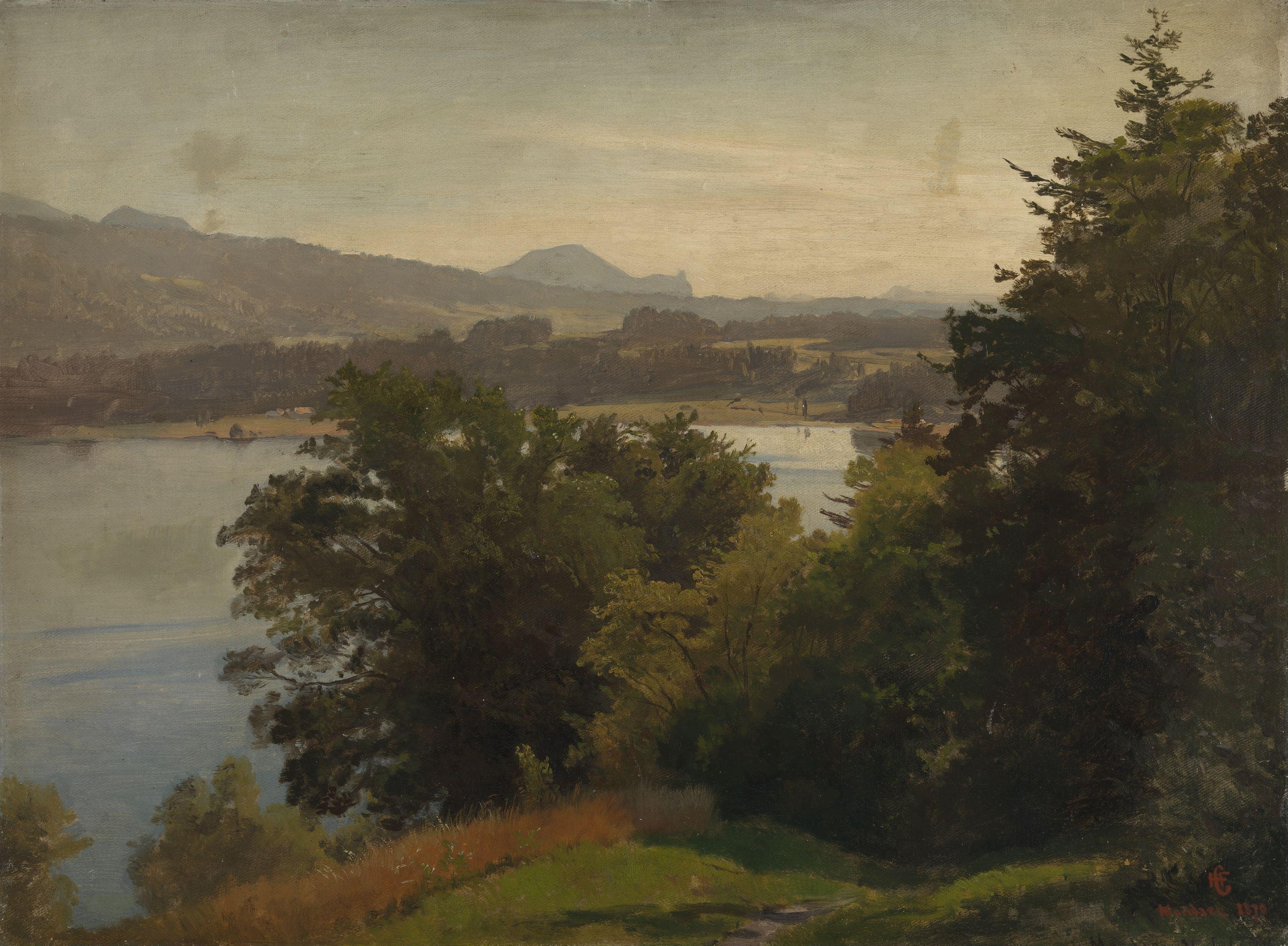 Hans Gude, View of the Mondsee