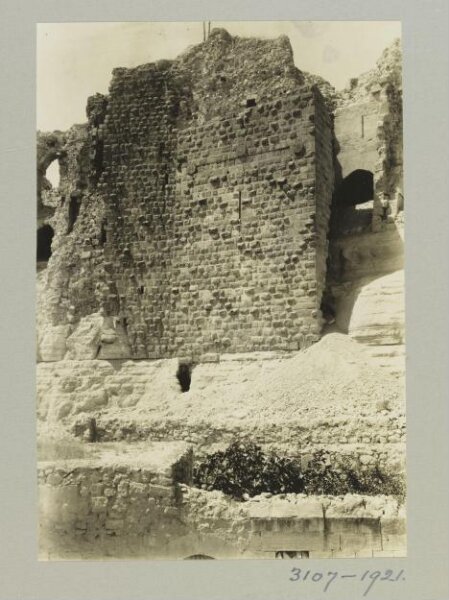 K.A.C. Creswell, Towers on east side of the Citadel in Birecik, Turkey