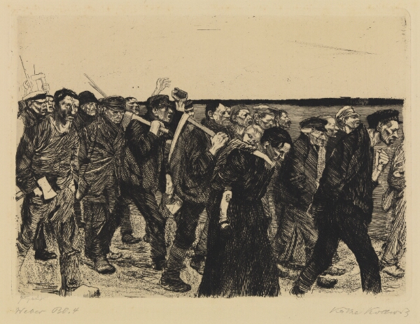 Käthe Kollwitz, Ein Weberaufstand - Weberzug