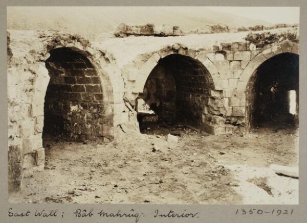 K.A.C. Creswell, Interior of Burj al-Mahruq, Ayyubid Wall, Cairo