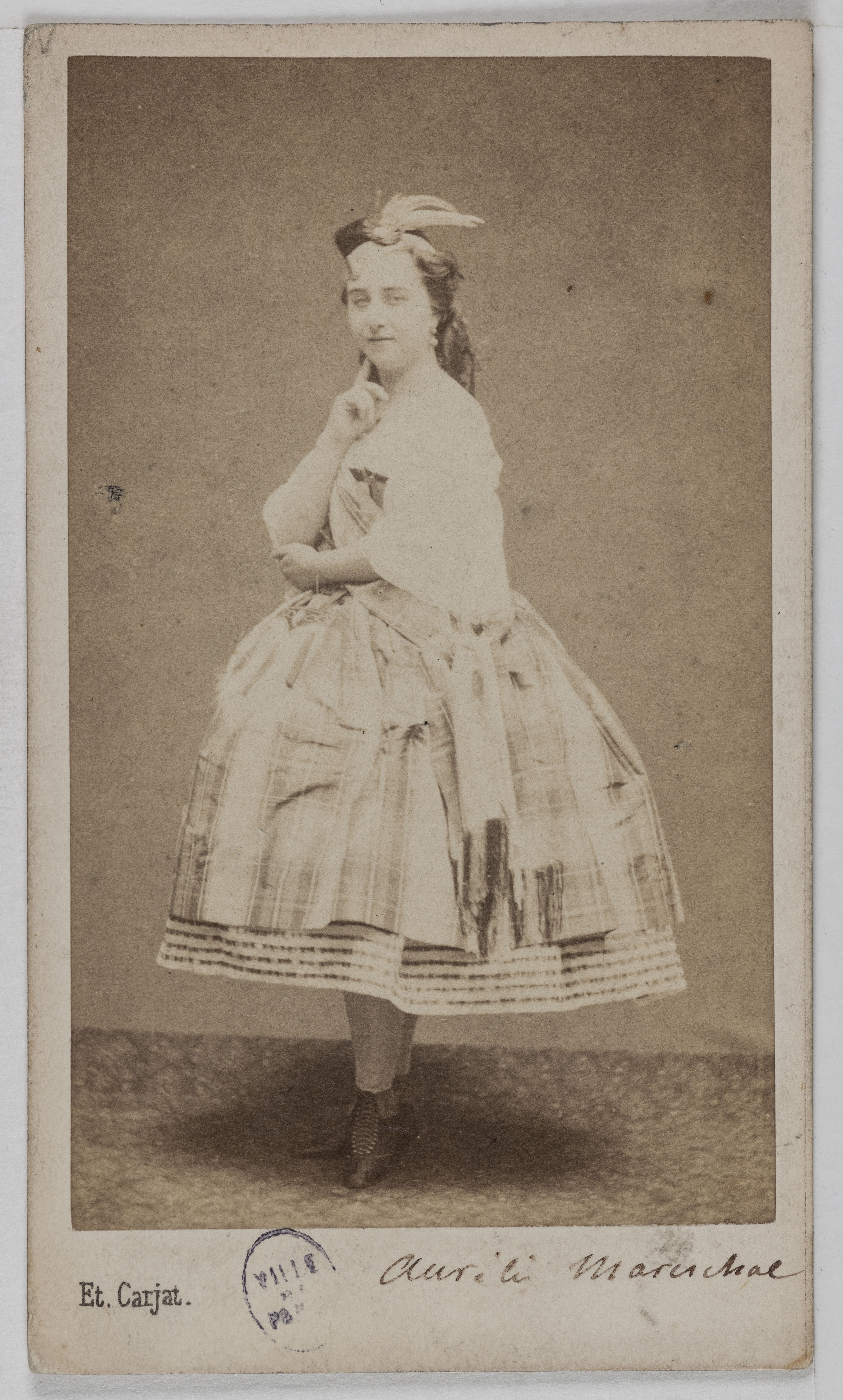 Carjat & Cie, Portrait de Maréchal Aurélie, (dite A. de Narville), (actrice)