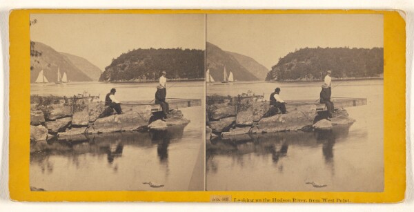 John P. Soule, Looking up the Hudson River, from West Point.