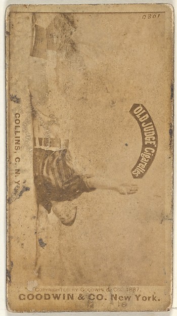 Goodwin & Company, William J. "Bill" Collins, Catcher, New York, from the Old Judge series (N172) for Old Judge Cigarettes