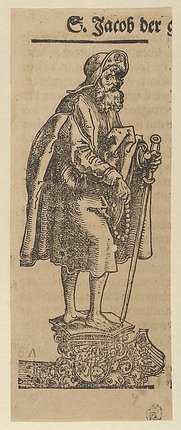 Lucas Cranach the Elder, Silver Statuette of St. James the Greater, from the "Wittenberg Reliquaries"