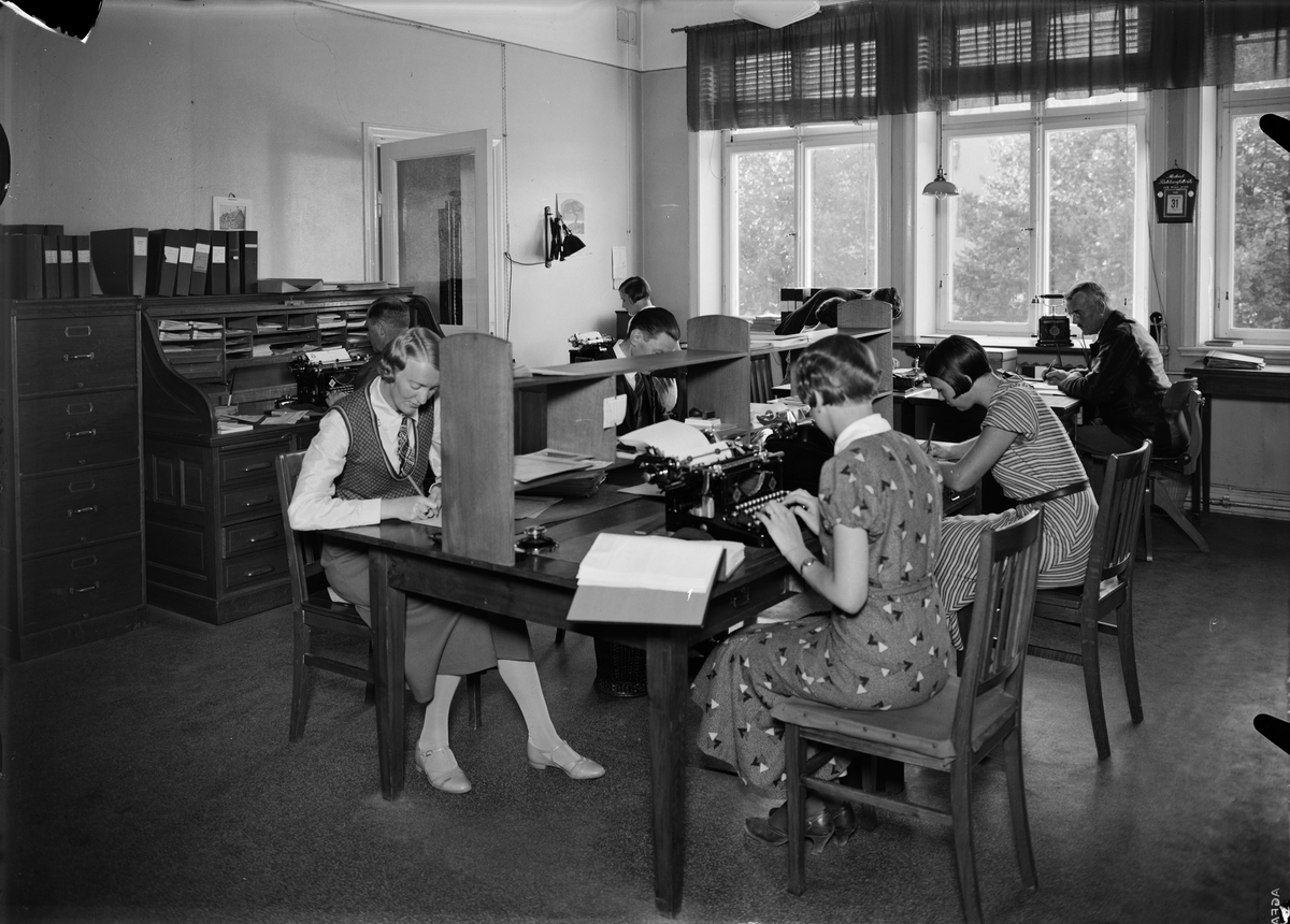 Paul Sandberg, AB Upsala Margarinfabrik, Kungsgatan 79, Uppsala, kontor 1934
