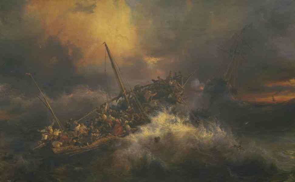 Théodore Gudin, Coup de vent sur la rade d'Alger