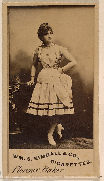 William S. Kimball & Company, Florence Baker, from the Actresses series (N203) issued by Wm. S. Kimball & Co.