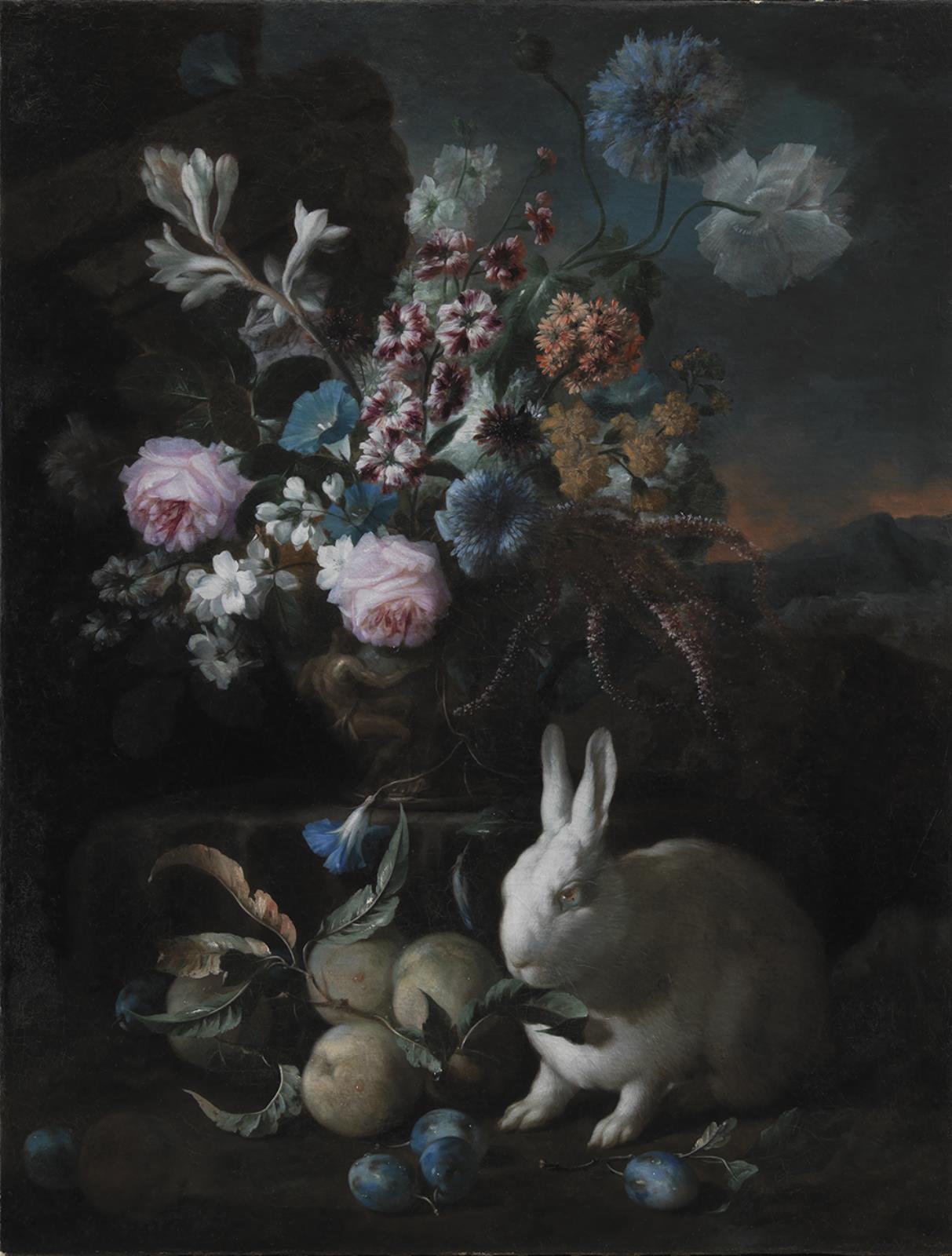 Franz Werner Tamm, Blomsterstykke med kanin