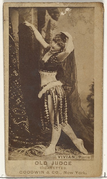 Goodwin & Company, Mlle. Vivian, Paris, from the Actors and Actresses series (N171) for Old Judge Cigarettes