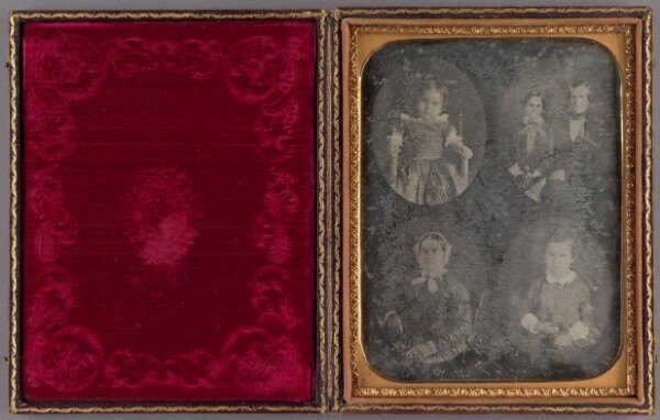 Unknown, [Portraits of a Little Girl, Couple, Elderly Woman, and a Little Boy]