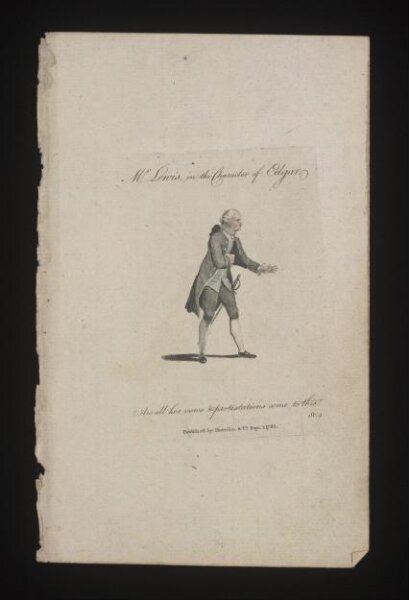 Unknown, Mr Lewis in the character of Edgar