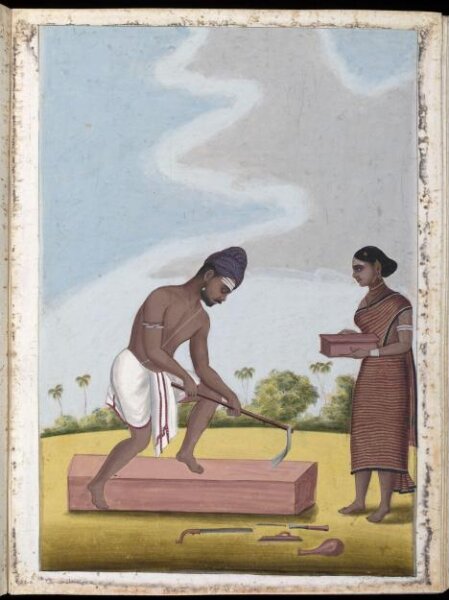 Unknown, A carpenter and his wife