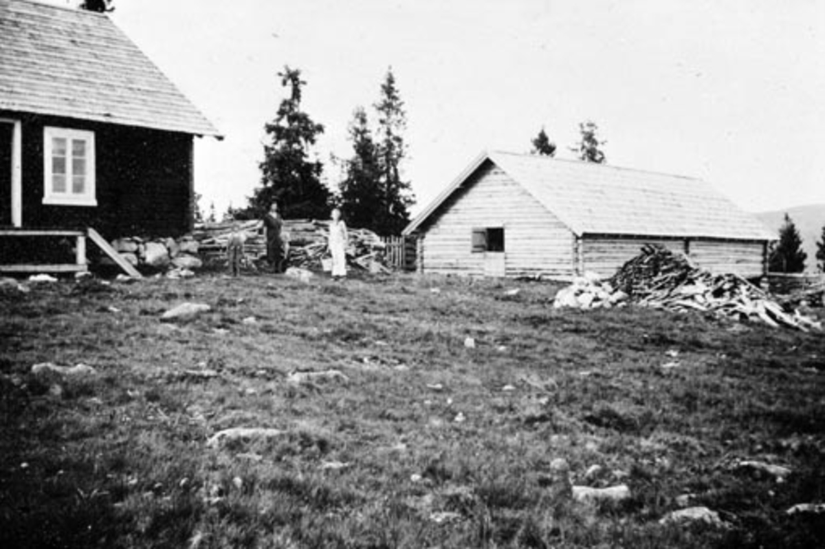 Anno Domkirkeodden, Eksteriør, seter. Hoelstad, Nes, Hedmark sin seter på Stenstilen. Til høyre er fjøset.