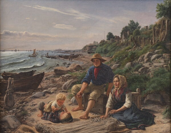 Jørgen Roed, Familieliv i et lille fiskerleje nord for Helsingør