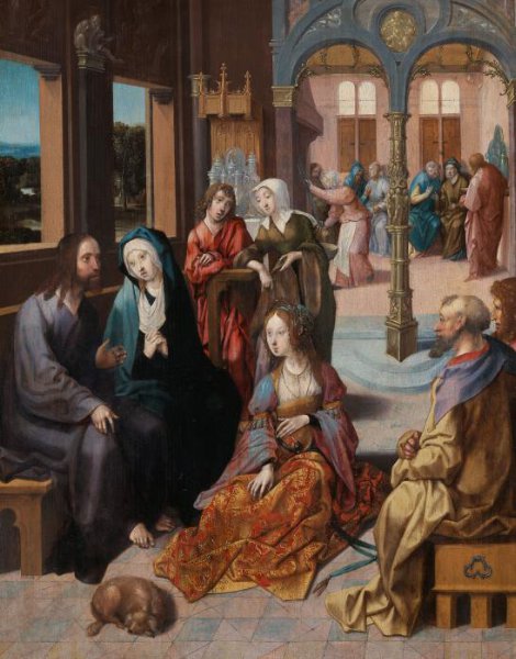 Cornelis Engebrechtsz, Christ’s Second Visit to the House of Mary and Martha