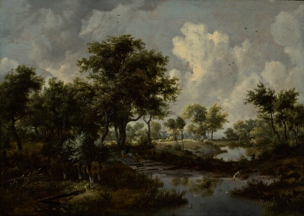 Meindert Hobbema, A Wooded Landscape