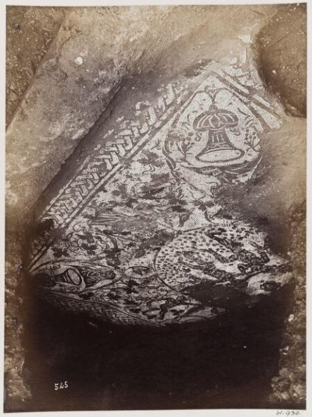 Parker, John Henry, Mosaic Pavement in Black and White of the time of Hadrian, A.D. 120, near the Thermae of Caracalla, in the Villa or Palace excavated in 1869, in the Vigna Guidi