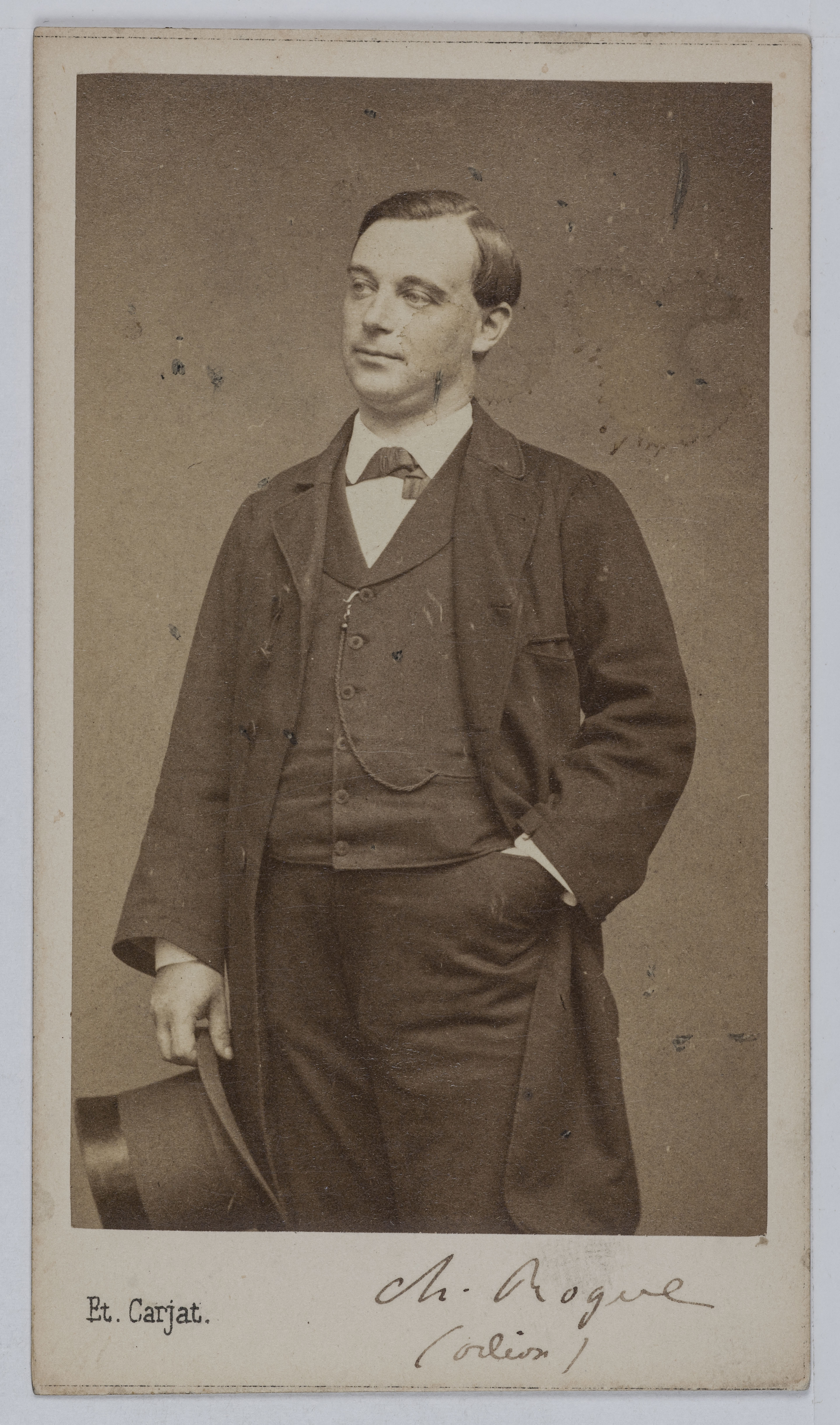 Carjat & Cie, Portrait de Charles Rogue, acteur au Théâtre de l'Odéon en 1867.