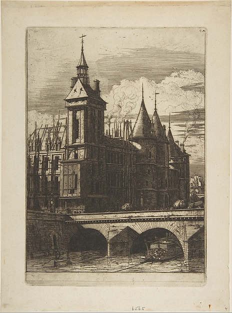 Charles Meryon, The Clock Tower, Paris