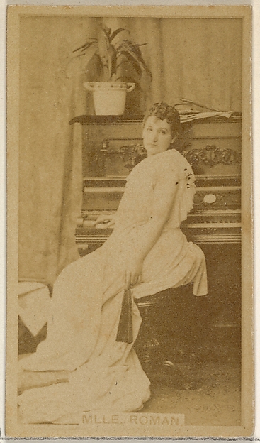 Allen & Ginter, Mlle. Roman, from the Actors and Actresses series (N45, Type 8) for Virginia Brights Cigarettes