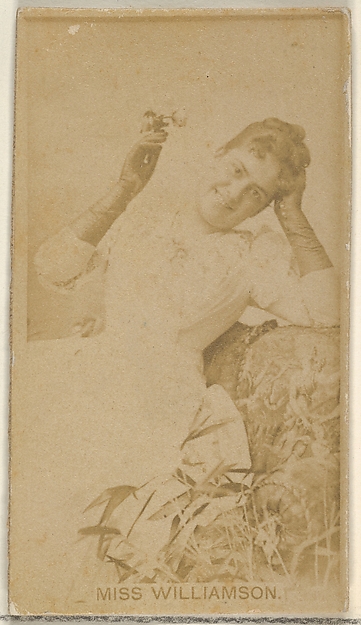 Allen & Ginter, Miss Williamson, from the Actors and Actresses series (N45, Type 8) for Virginia Brights Cigarettes