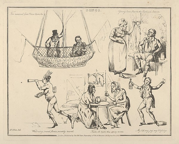Henry Thomas Alken, Songs: "Far removed from Noise & Smoke..."