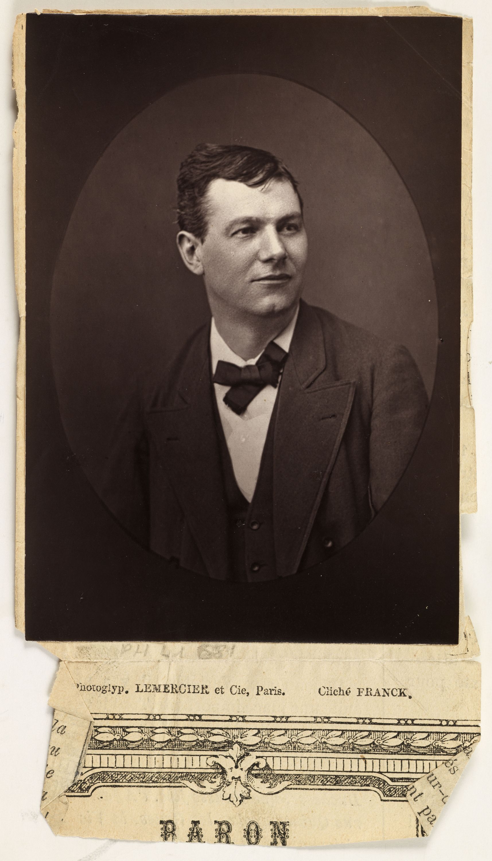 Franck, Portrait de Louis Bouchenez, dit Baron (1838-1920), acteur
