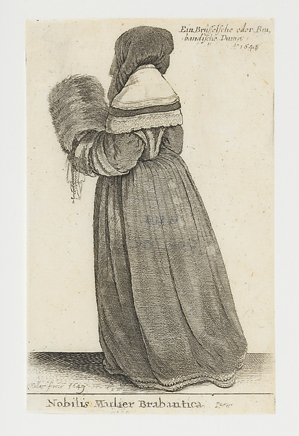 Wenceslaus Hollar, Brabant Noblewoman (Nobilis Mulier Brabantica)