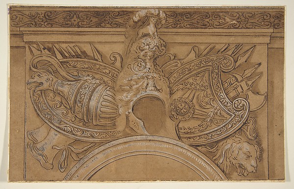 Polidoro da Caravaggio, Armorial Trophy