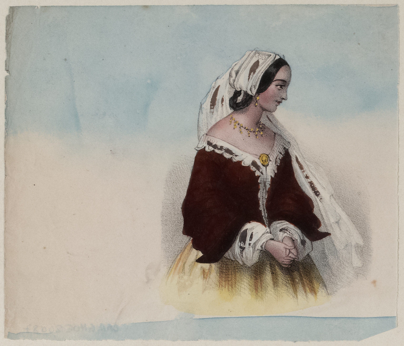 Anonyme, Portrait d'une jeune fille
