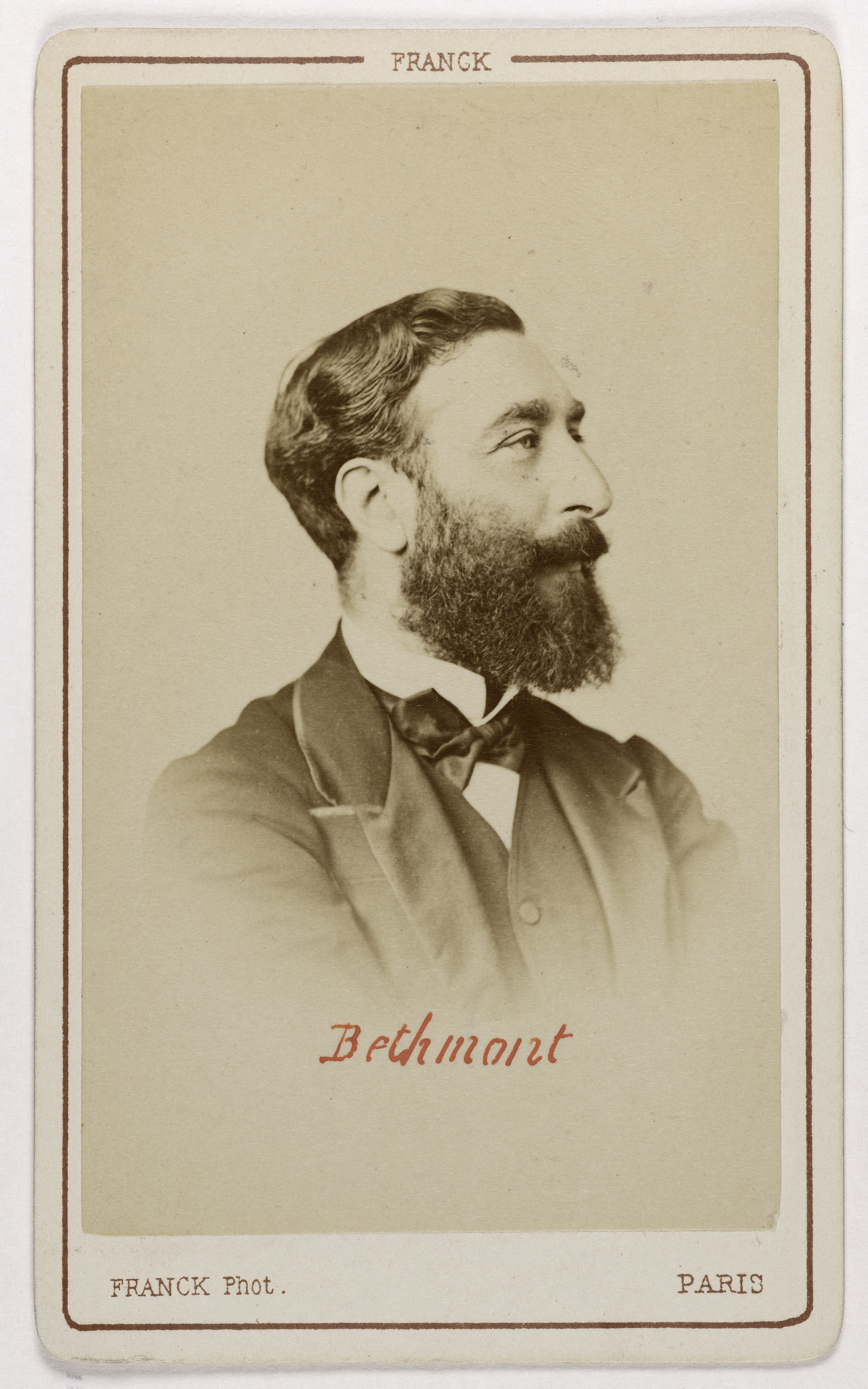 Franck, Portrait de Paul Louis Gabriel Bethmont (1833-1889), (député, Président de la Cour des Comptes)