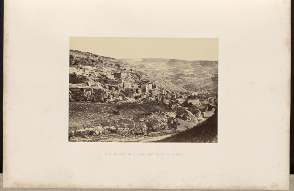 Francis Frith, The Village of Siloam and Valley of Kidron.