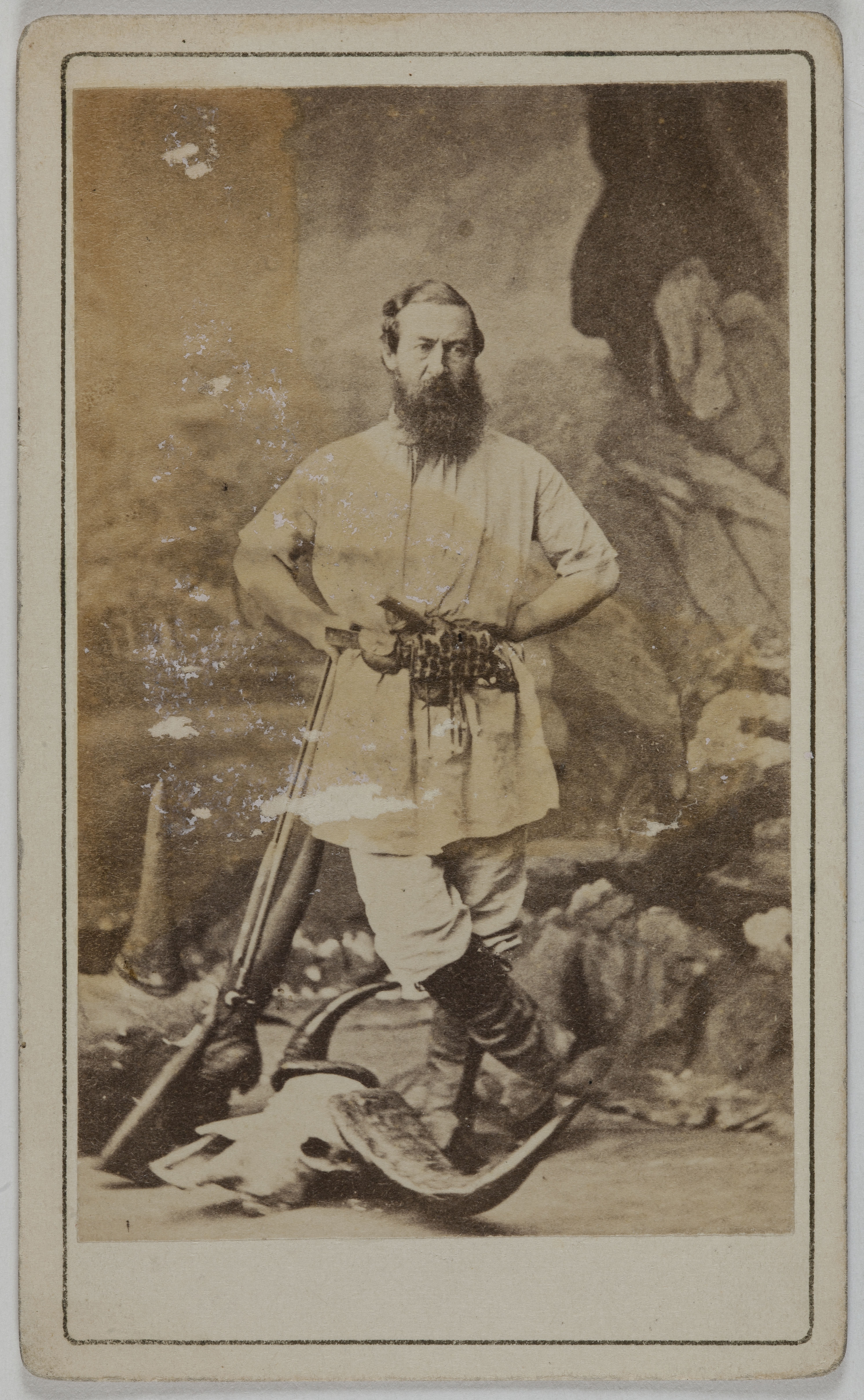 Anonyme, Portrait de Sir Samuel White Backer (1821-1893), (explorateur anglais)