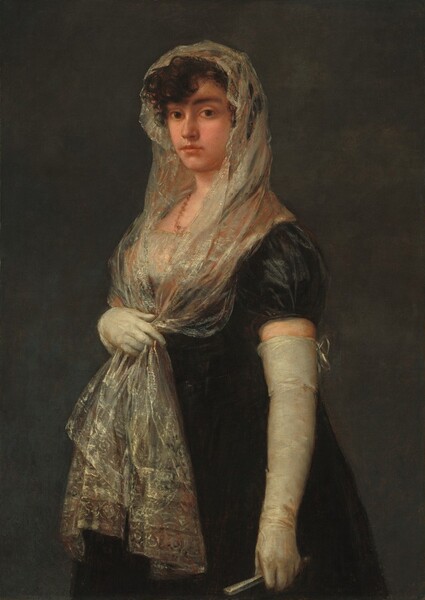 Francisco Goya, Young Lady Wearing a Mantilla and Basquina