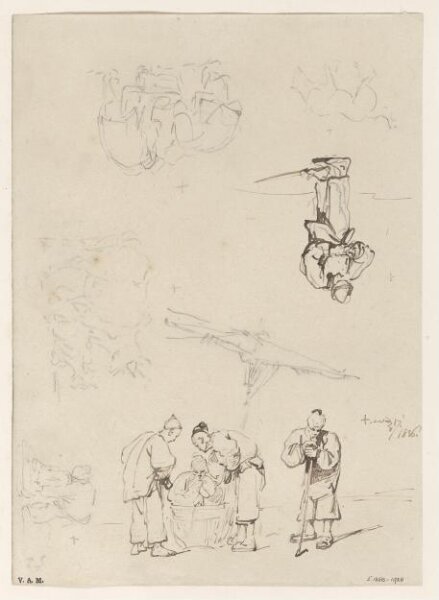 George Chinnery, Sketches of figures and animals