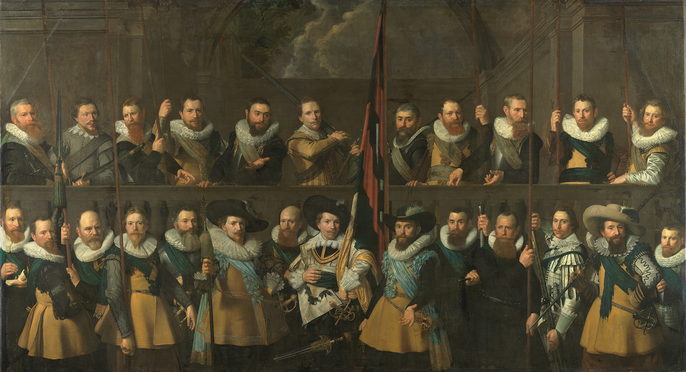 Nicolaes Eliaszoon Pickenoy, Civic guardsmen of district V from the company of captain Matthijs Willemsz. Raephorst and lieutenant Hendrick Lauwrensz.