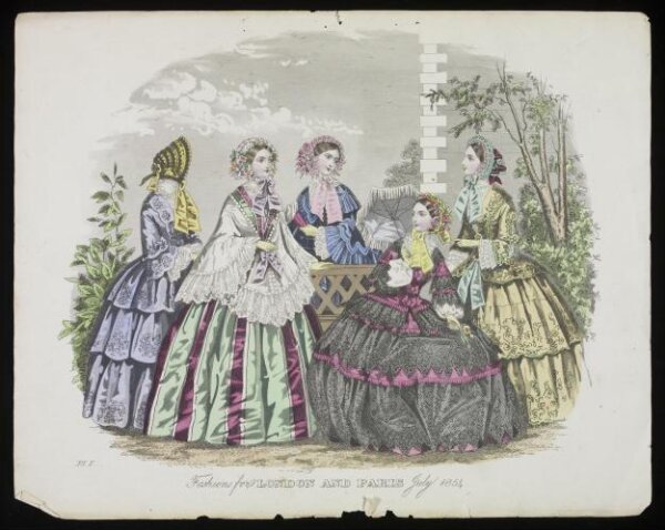 Unknown, Fashions for London and Paris July 1854