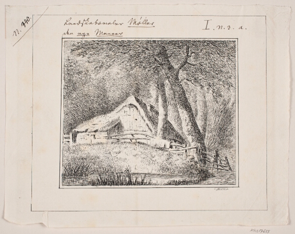 J.P. Møller, Bondehus i en skov
