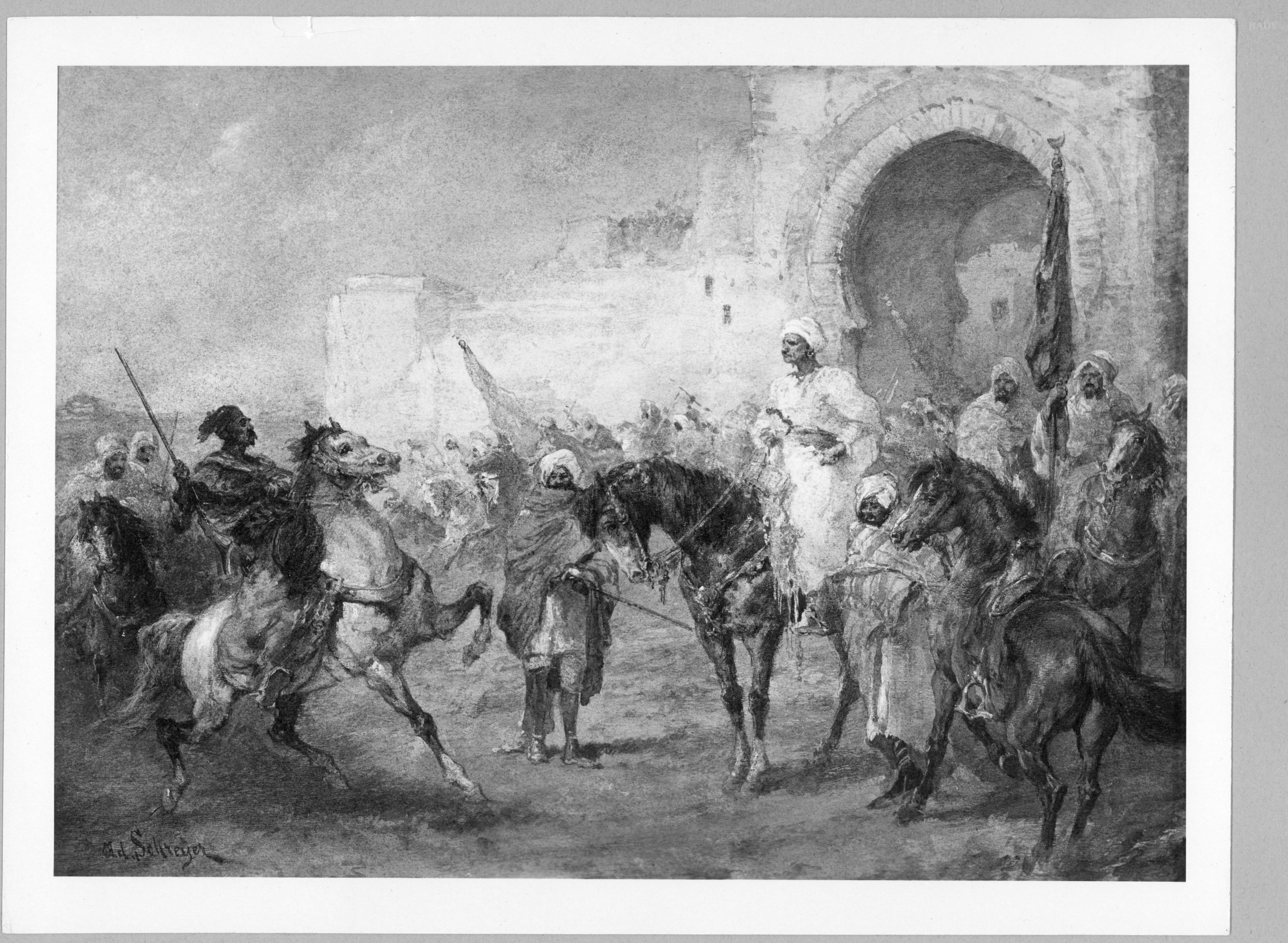 Adolf Schreyer, Araber zu Pferd