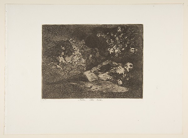 Goya (Francisco de Goya y Lucientes), Plate 69 from "The Disasters of War" (Los Desastres de la Guerra): 'Nothing. The event will tell' (Nada. Ello dirá)