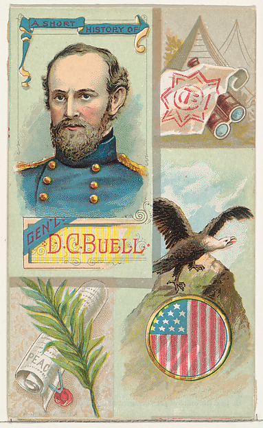 W. Duke, Sons & Co., A Short History of General Don Carlos Buell, from the Histories of Generals series (N114) issued by W. Duke, Sons & Co. to promote Honest Long Cut Smoking and Chewing Tobacco
