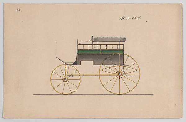 Brewster & Co., Design for Omnibus or Wagonette, no. 4155
