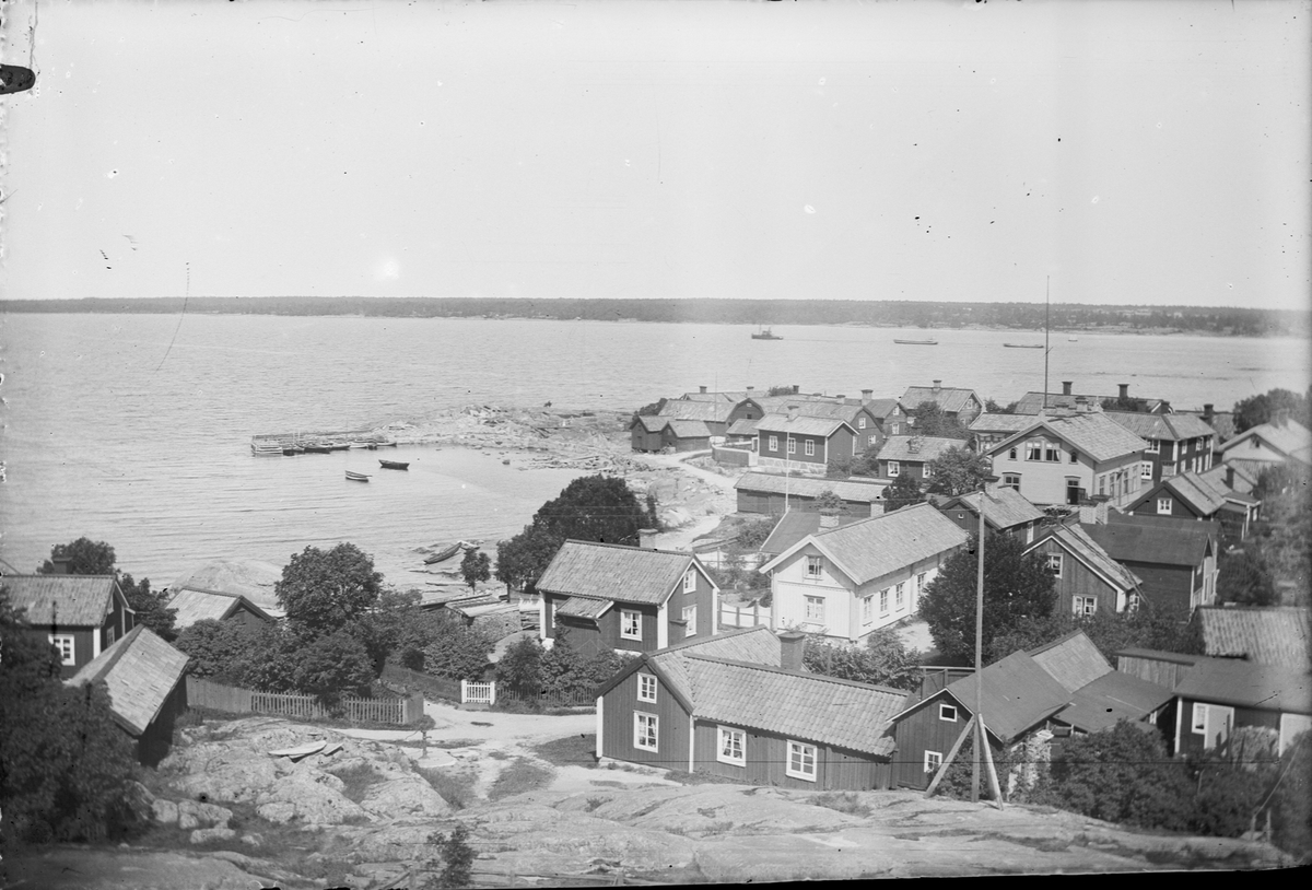 Skötsner-Edhlund, Vy över Öregrund, Uppland 1895