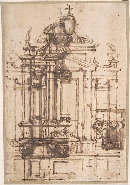 Anonymous, Italian, 16th century, Architectural Drawing