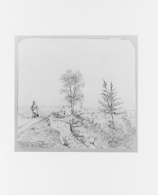 William Sidney Mount, Landscape with Figure (from McGuire Scrapbook)