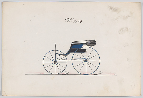 Brewster & Co., Design for Pony Phaeton, no. 3136