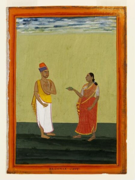 Unknown, A Brahmin fortune-teller and his wife